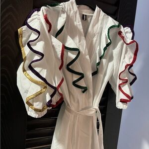 White kimono with sparkly layers